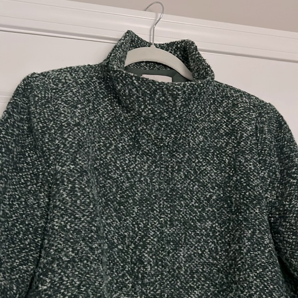 LOFT Green Boucle Coat Petite Medium - Picture 2 of 6